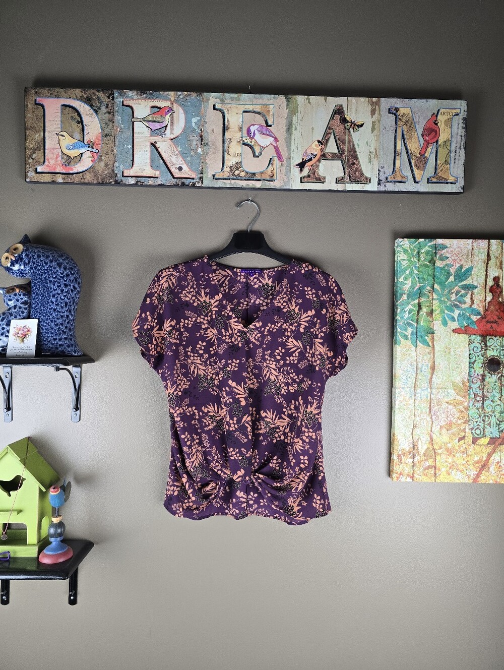 West Kei  Boho Top Blouse Small